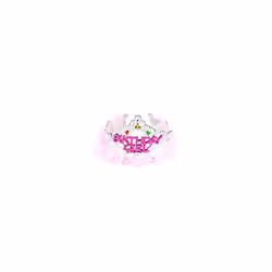 Forum Novelties Women's With Pink Faux-fur FLASHING TIARA BIRTHDAY GIRL  As Shown  One Size US