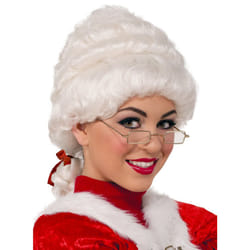 Forum Novelties Women's Deluxe Mrs. Claus Wig  White  One Size