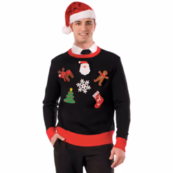 Forum Novelties Adult Do It Yourself Ugly Christmas Sweater Kit, Multi, One Size