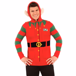 Forum Unisex-Adult's Christmas Sweater Red/Green Large