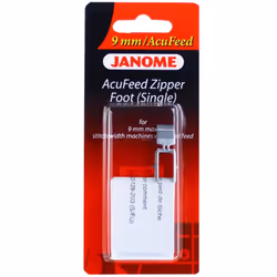 Janome AcuFeed Zipper Foot (Single) #202128007 Sewing Machines