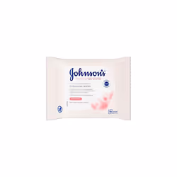 JOHNSON'S Face Care Makeup Be Gone Refreshing Wipes, Pack of 25