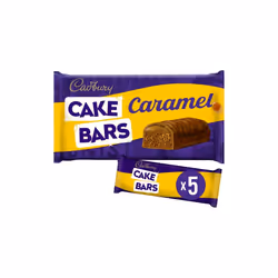 Cadbury Caramel Cake Bars (5 per pack) - Pack of 6