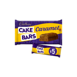 Cadbury Caramel Cake Bars (5 per pack) - Pack of 6