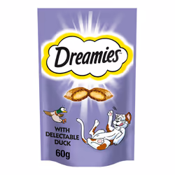 Dreamies Cat Treats with Delectable Duck (60g) - Pack of 2
