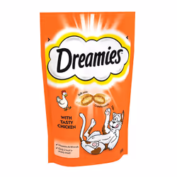 Dreamies Cat Treats with Tasty Chicken (60g) - Pack of 2