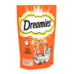 Dreamies Cat Treats with Tasty Chicken (60g) - Pack of 6