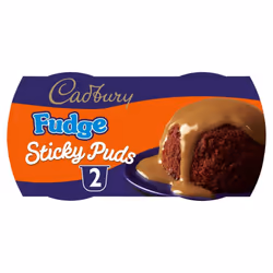 Cadbury Fudge Sticky Puds 95g (Pack of 2)