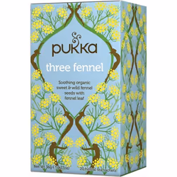 Pukka Three Fennel 20 per pack - Pack of 6