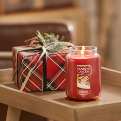 Yankee Candle Sparkling Cinnamon Scented  Classic 22oz Large Jar Single Wick Candle  Over 110 Hours of Burn Time | Holiday Gifts for All: Perfect for