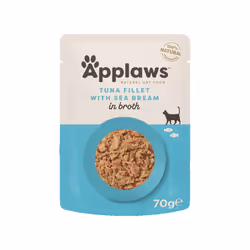 Tuna and Seabream Cat Food Pouch m by Applaws (70g)