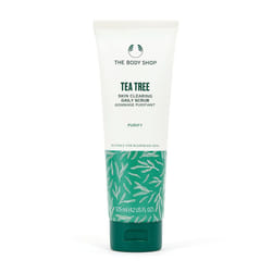 The Body Shop Tea Tree Skin Clearing Daily Face Scrub  Exfoliating and Purifying For Blemished Skin  Vegan  42 Fl Oz