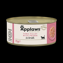 Tuna and Prawn Cat Food Tin  by Applaws (70g) (Pack of 6)
