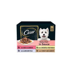 Cesar Favourites Dog Pouches in Sauce 24 x 100g (PACK OF 4)