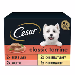 Cesar Classics Dog Trays Meat Selection 8 x 150g (PACK OF 4)