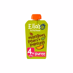 Ella's Kitchen Papayas, Mangoes & Pears Stage 1 120g - Pack of 2