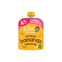 Ella's Kitchen Organic Smooth Banana Puree Stage 1 70g - Pack of 4