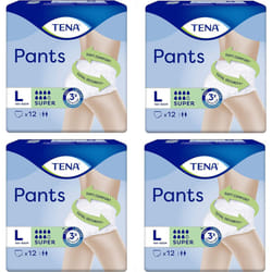 Tena Pants Super Large 12 Pants, Pack of 4