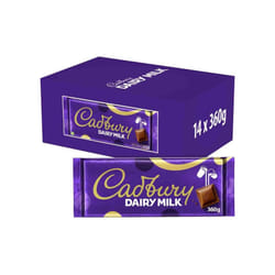 Cadbury Dairy Milk 360g (Box of 14)
