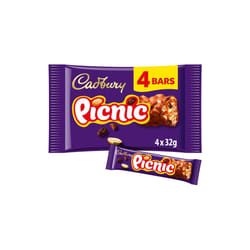 Cadbury Picnic Chocolate Bar 4 per pack (Pack of 2)