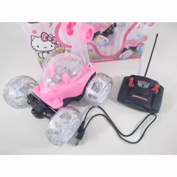 Hello Kitty Pink Remote Control Car Music & Light Stunt Car NEW BOXED