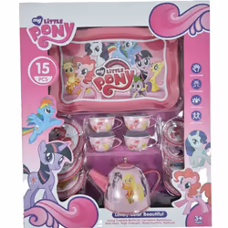 My Little Pony Kid Tea Set Role Play 15Pcs Kid's Metal Tea Set Party