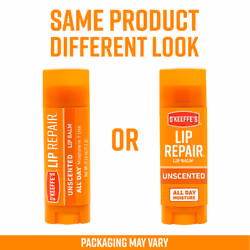 OKeeffes Unscented Lip Repair Lip Balm for Dry  Cracked Lips  Stick  Pack of 3
