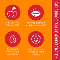 OKeeffes Lip Repair Lip Balm with Cherry  Vitamin E Oil  Stick  Twin Pack