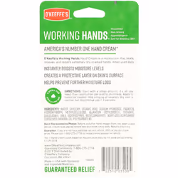 O'Keeffe's, Working Hands, Hand Cream, 3.4 oz (96 g)