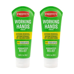 OKeeffes Working Hands Intense Renewal Hand Cream 3 oz Tube Pack of 2  Softens and Smooths Extremely Callused Dry Hands