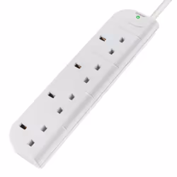 Belkin E-Series 4 Socket, 3-Metre SurgeStrip, 238 J, 4 AC outlet(s), 230 V, 50 Hz, White, 3 m