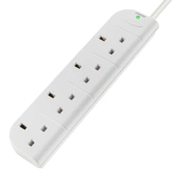 Belkin E-Series 4 Socket, 3-Metre SurgeStrip White 4 AC outlet(s) 230 V 3 m