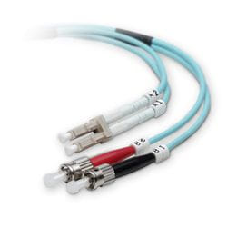 Belkin Fiber Optic Duplex Patch Cable - 32.81ft 2 x LC/ 2 x ST InfiniBand/fibre optic cable 10 m Blue