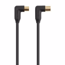 Belkin 90db Antenna coaxial M/F 5m, 5 m, 90db, RCA, RCA, Black