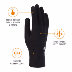 Timberland Men's Magic Glove With Touchscreen Technology Accessory  -black  One Size