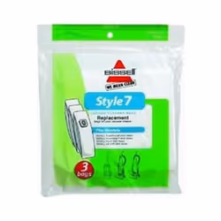 Bissell Style 7 3 Pack Vacuum Cleaner Bags  White  3 Count