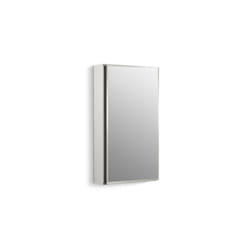 KOHLER K-CB-CLC1526FS Beveled Medicine Cabinet with Mirror Door & Adjustable Shelves  Rectangular Beveled Edge Frame  15"""" x 26""""