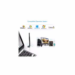 EDUP USB WiFi Adapter for PC, Wireless Network Adapter for Desktop- Dongle High Gain 6dBi Antenna Support Desktop Laptop Compatible with Windows