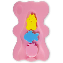 HALLO Soft Infant Bath Sponge Skid Proof Baby Bath Mat Newborn Odor Fr