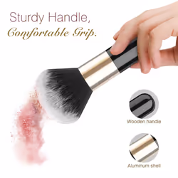 Luxspire Powder Makeup Brush  Flat Kabuki Brush  Single Large Makeup Brush Soft Face Mineral Powder Foundation Brush Blush Brush for Blending Makeup
