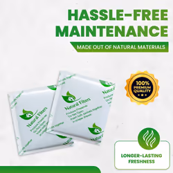 Natural Filters 4 Pack Greensaver Produce Preserver Filter Refills Compatible With OXO Greensaver - 11145300 Fully Breathable Tyvek Sachet