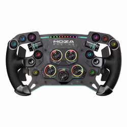 Moza Racing GS V2P Steering Wheel, Steering wheel, Wired & Wireless, Black, Carbon Fibre Reinforced Polymer (CFRP), Carbon fi ...