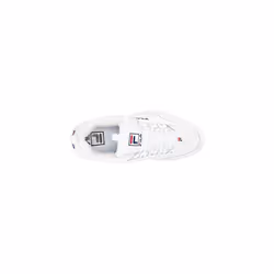 Fila Disruptor II Premium Womens White/Pink/Navy Sneakers (10)