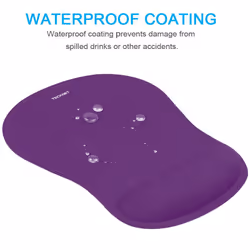 TECKNET Mouse Pad with Wrist Support  Ergonomic Gaming Mouse Pad Pain Relief  Portable Comfortable Mousepad for Computer  Laptop  Office  Home and Tra