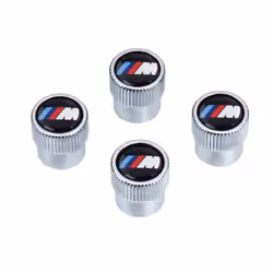 BMW Genuine Factory OEM 36110421543 Valve Stem Caps M Logo (Set of 4)