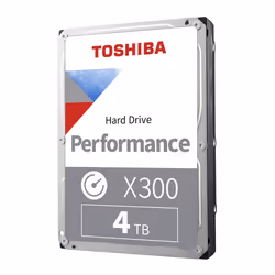 Toshiba X300 4TB Performance & Gaming 3.5-Inch Internal Hard Drive - CMR SATA 6 GB/s 7200 RPM 512 MB Cache - HDWR740XZSTA