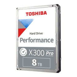 Toshiba X300 PRO 8TB High Workload Performance for Creative Professionals 3.5-Inch Internal Hard Drive - Up to 300 TB/Year Workload Rate CMR SATA 6 GB
