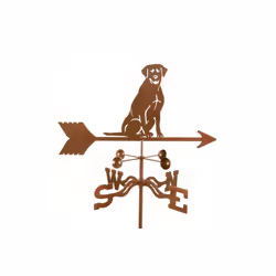 Sitting Lab Dog Weathervane with Deck Mount