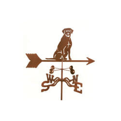 Sitting Lab Dog Weathervane with Deck Mount