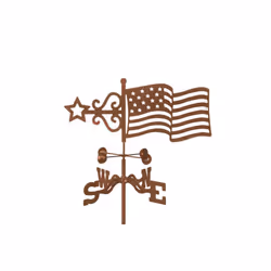 Flag Weathervane with Deck Mount